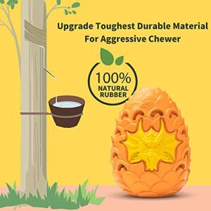 LPHSNR Premium Dog Toys for Aggressive Chewer Large Breed, Indestructible Tough Dog Chew Toys for Large Medium Dogs,Durable Dog Puzzle Toys Dragon Dinosaur Egg Design