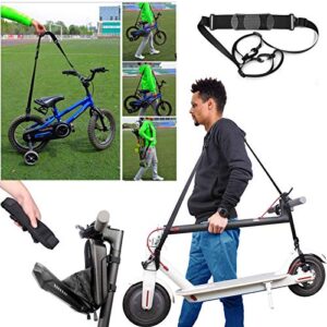 Gutezeiten Kick Scooter Shoulder Strap Compatible for Carrying Beach Chair, Electric Scooter,Kids Bike,Foldable Bikes, Balance Bikes, Yoga Mat,Adjustable Should Belt Straps with Non-Slip Shoulder Pad