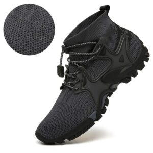 Hiking Shoes Mens Womens Outdoor Athletic Sports Shoes Walking Shoes Trail Running Shoes Trekking Climbing Stylish Slip Resistant Fitness Walking Jogging Sock Sneakers Travel Lightweight Barefoot