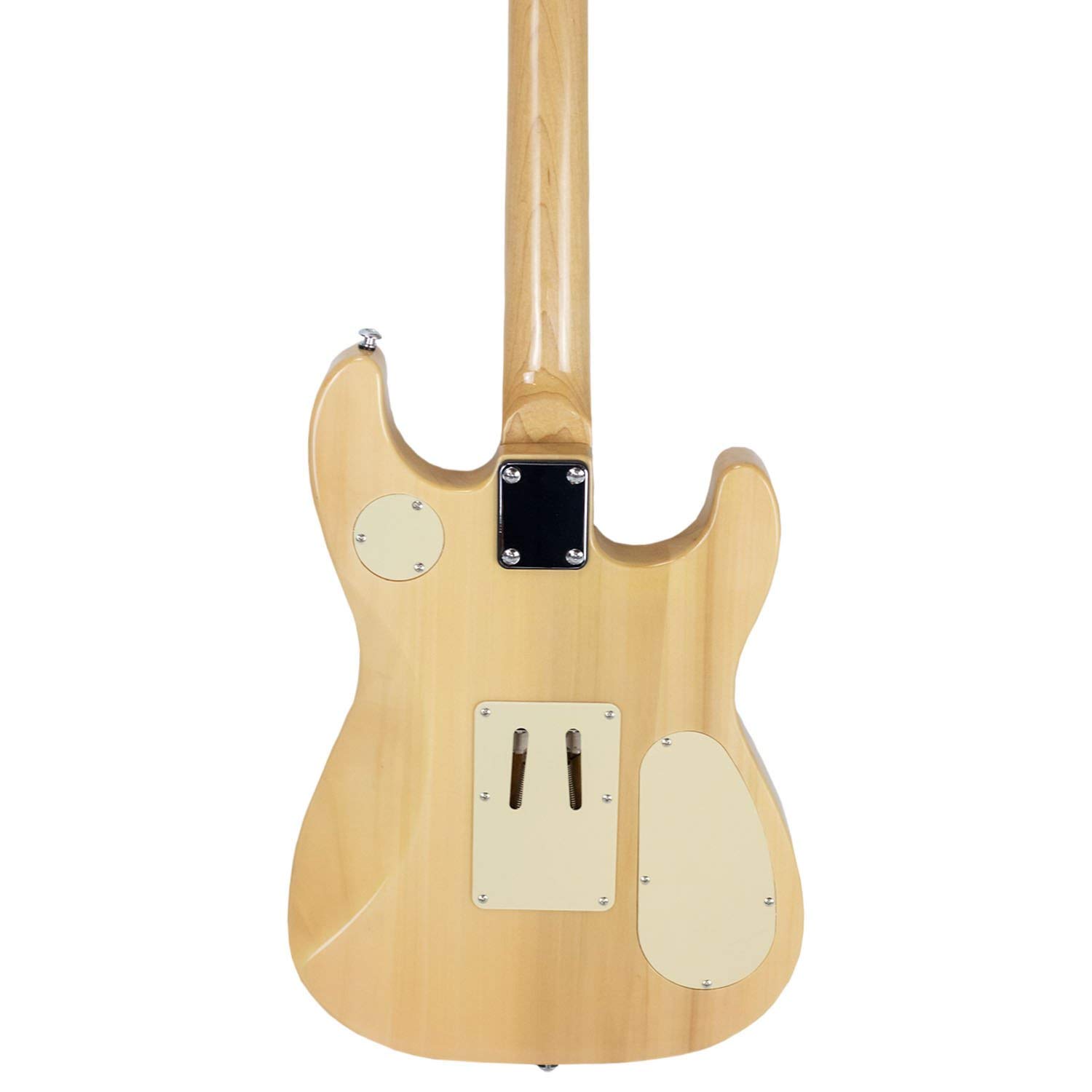 Sawtooth 6 String Solid-Body Electric Guitar, Left-Handed Natural Flame (ST-ES-LH-HYBRID-FL-NFM-KIT)