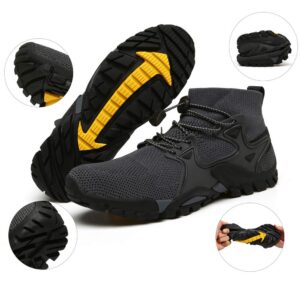 Hiking Shoes Mens Womens Outdoor Athletic Sports Shoes Walking Shoes Trail Running Shoes Trekking Climbing Stylish Slip Resistant Fitness Walking Jogging Sock Sneakers Travel Lightweight Barefoot