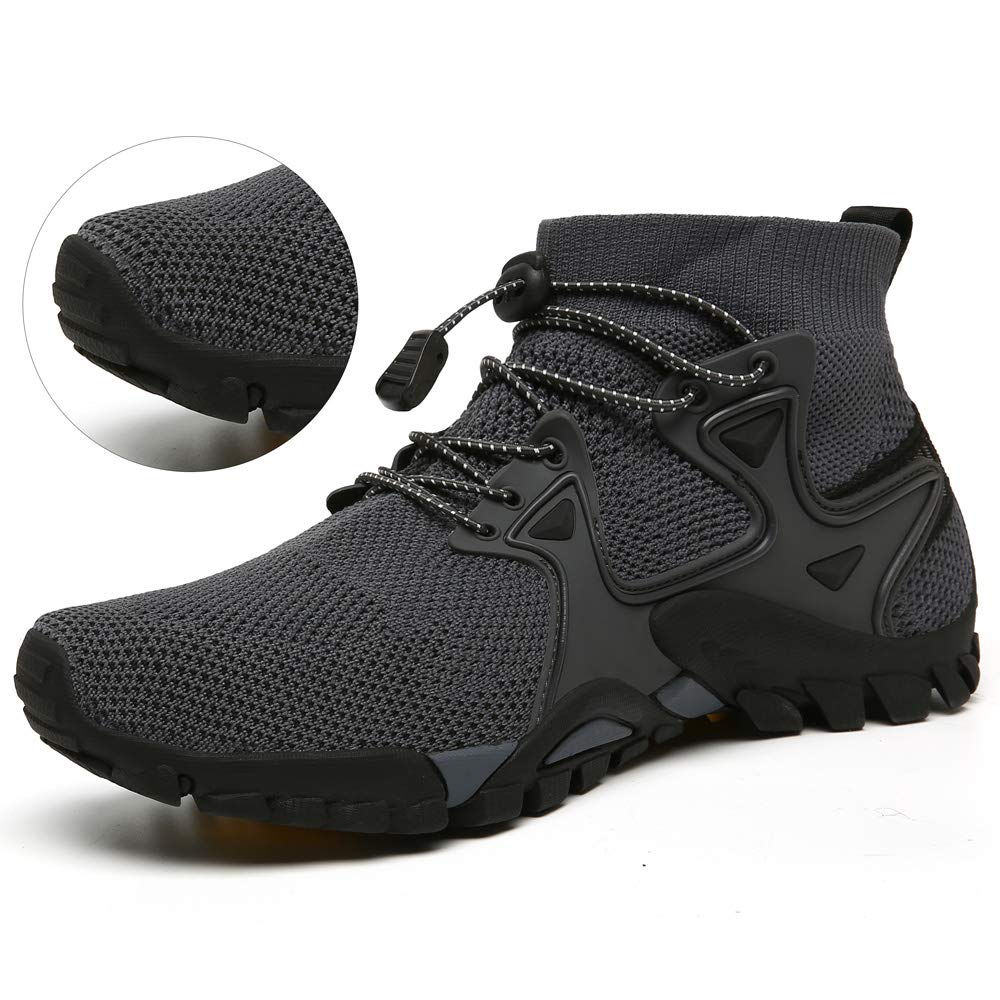 Hiking Shoes Mens Womens Outdoor Athletic Sports Shoes Walking Shoes Trail Running Shoes Trekking Climbing Stylish Slip Resistant Fitness Walking Jogging Sock Sneakers Travel Lightweight Barefoot