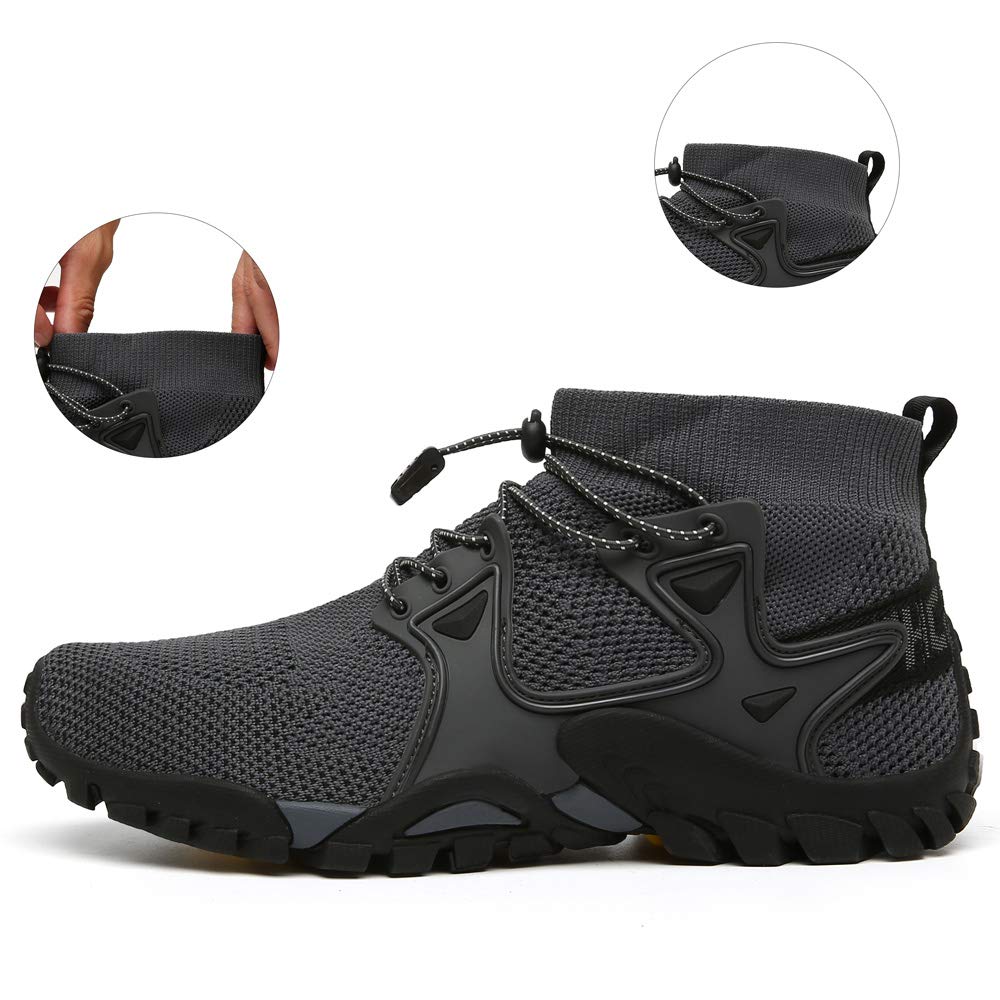 Hiking Shoes Mens Womens Outdoor Athletic Sports Shoes Walking Shoes Trail Running Shoes Trekking Climbing Stylish Slip Resistant Fitness Walking Jogging Sock Sneakers Travel Lightweight Barefoot