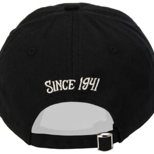 Jeep Vintage Script Logo Heavy Chino Twill Hat - Black