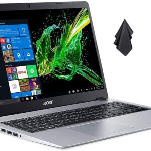 acer 2021 Newest Aspire 5 Slim Laptop, 15.6 inches Full HD IPS Display, AMD Ryzen 3 3200U (up to 3.5GHz), Vega 3 Graphics, 16GB DDR4, 1TB SSD, Backlit Keyboard, Windows 10 + Oydisen Cloth