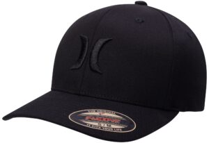 hurley one & only men's hat, size large-x-large, black(black)