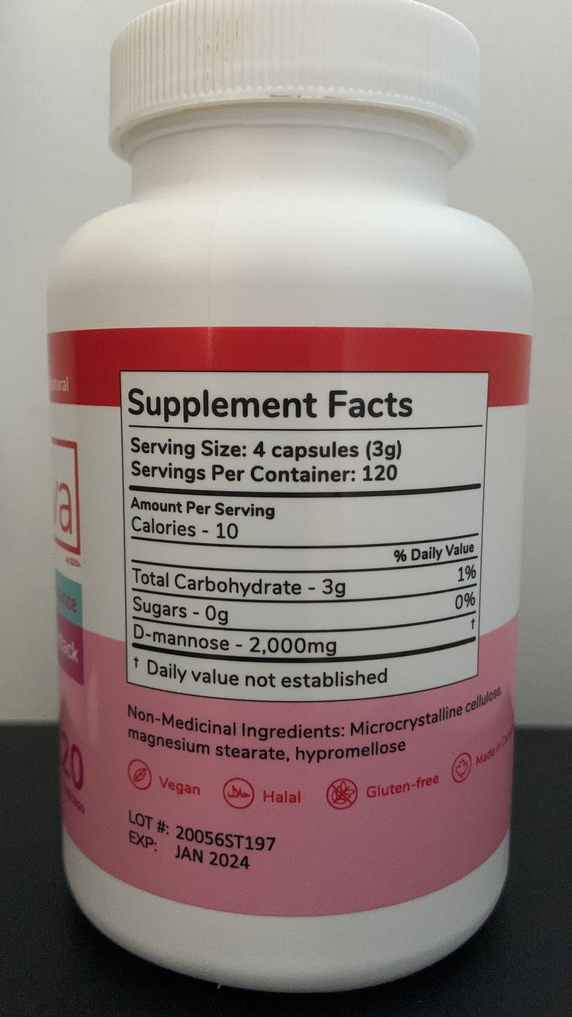 Szio+ Utiva D-Mannose 500mg Capsules – Naturally Flush The Bladder and Urinary Tract – UTI Avoidance Treatment – Supports Management of Urinary Tract Infections, 120 Capsules