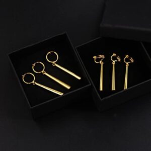 Roronoa Zoro Earrings Clip On - Gold Anime Costume Cosplay Earrings - Figure Earrings For Anime Lovers (zoro clip on A earrings)