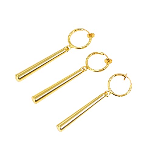 Roronoa Zoro Earrings Clip On - Gold Anime Costume Cosplay Earrings - Figure Earrings For Anime Lovers (zoro clip on A earrings)