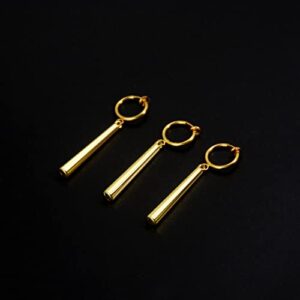 Roronoa Zoro Earrings Clip On - Gold Anime Costume Cosplay Earrings - Figure Earrings For Anime Lovers (zoro clip on A earrings)