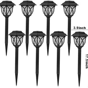 LAMTREE 8 Pack Solar Garden Lights, Solar Lights Outdoor Waterproof, Solar Pathway Lights, Solar Path Lights,Solar Stake lights,Solar Landscape Lights, For Yard,Patio,Landscape,Walkway,Lawn and Graden