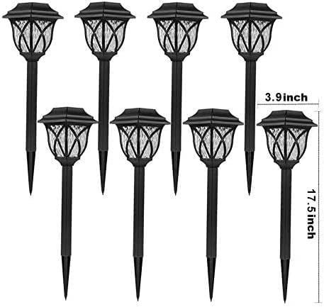 LAMTREE 8 Pack Solar Garden Lights, Solar Lights Outdoor Waterproof, Solar Pathway Lights, Solar Path Lights,Solar Stake lights,Solar Landscape Lights, For Yard,Patio,Landscape,Walkway,Lawn and Graden