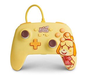 powera enhanced wired controller for nintendo switch - animal crossing: isabelle