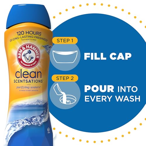 Arm & Hammer In-Wash Scent Booster, Purifying Waters, 24 oz, Pack of 4