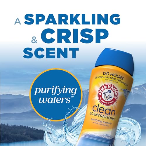 Arm & Hammer In-Wash Scent Booster, Purifying Waters, 24 oz, Pack of 4