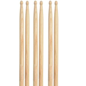 3 Pairs Drum Sticks, Winspeed 5A Classic Maple Wood Tip Drumsticks for Students and Beginners Musical Musical Instrument Percussion Accessories (40CM)