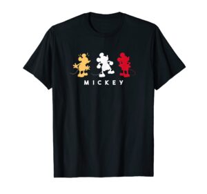 amazon essentials disney mickey silhouette trio t-shirt