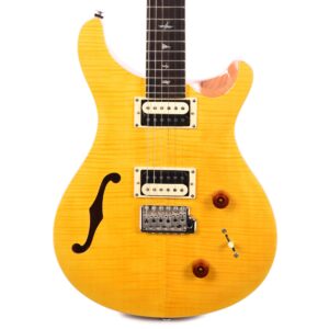 prs se custom 22 semi-hollow santana yellow