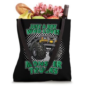 Monster Truck Gift Boys Motocross 4 Wheel Monster Truck Tote Bag