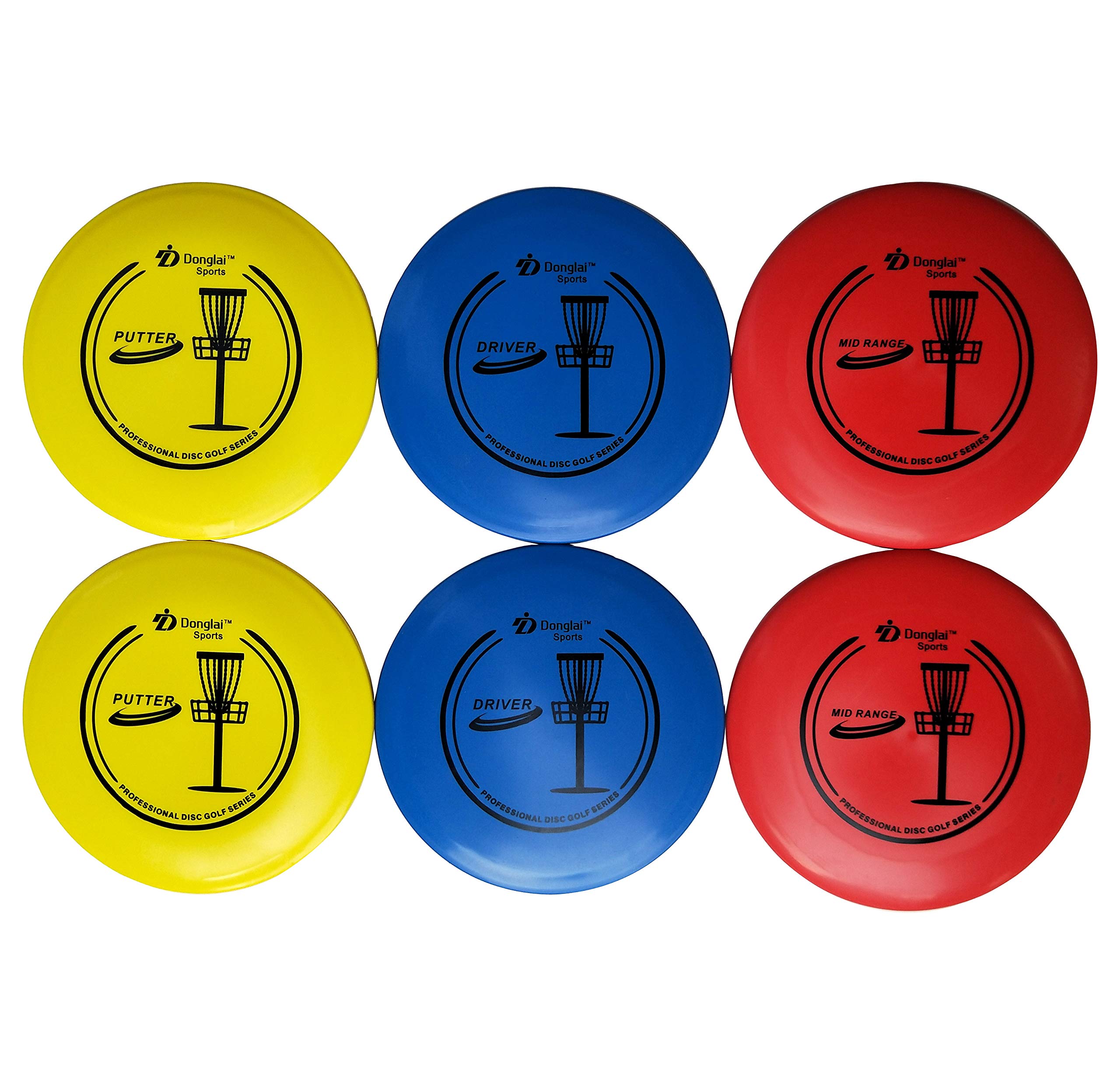 DDonglai Disc Golf Starter Set/Disc Golf Beginner Set, Included 2X Driver, 2xMid-Range, 2xPutter, Carry Bag, Towel and Mini Marker,Disc Golf Beginner Set