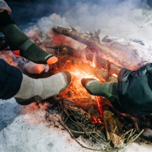 USA Made - Boot Socks - All Season Lightweight - Hunting Socks - Merino Wool - Mountain Heritage - Olive Drab - Large