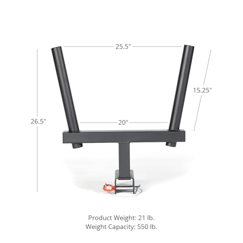 Titan Fitness X-3 Series Y-Dip Bar, Rack Mounted Dip Attachment, 550 LB Capacity, Fits 3â€ x 3â€ Tubular Steel