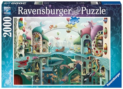 Ravensburger If Fish Could Walk 2000 Piece Jigsaw Puzzle - Unique Artisan Design | Softclick Technology Engaging Family Activity | Climate Pledge Friendly