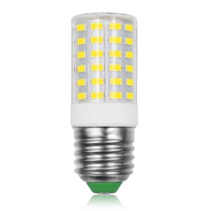 e26/26mm big medium base screw led refrigerator light bulb appliance bulb 7w (60w-70w equivalent) non-dimmable cool white 6500k 1000 lumen ac100v-265v floor lighting decorative corn lamp pack of 1