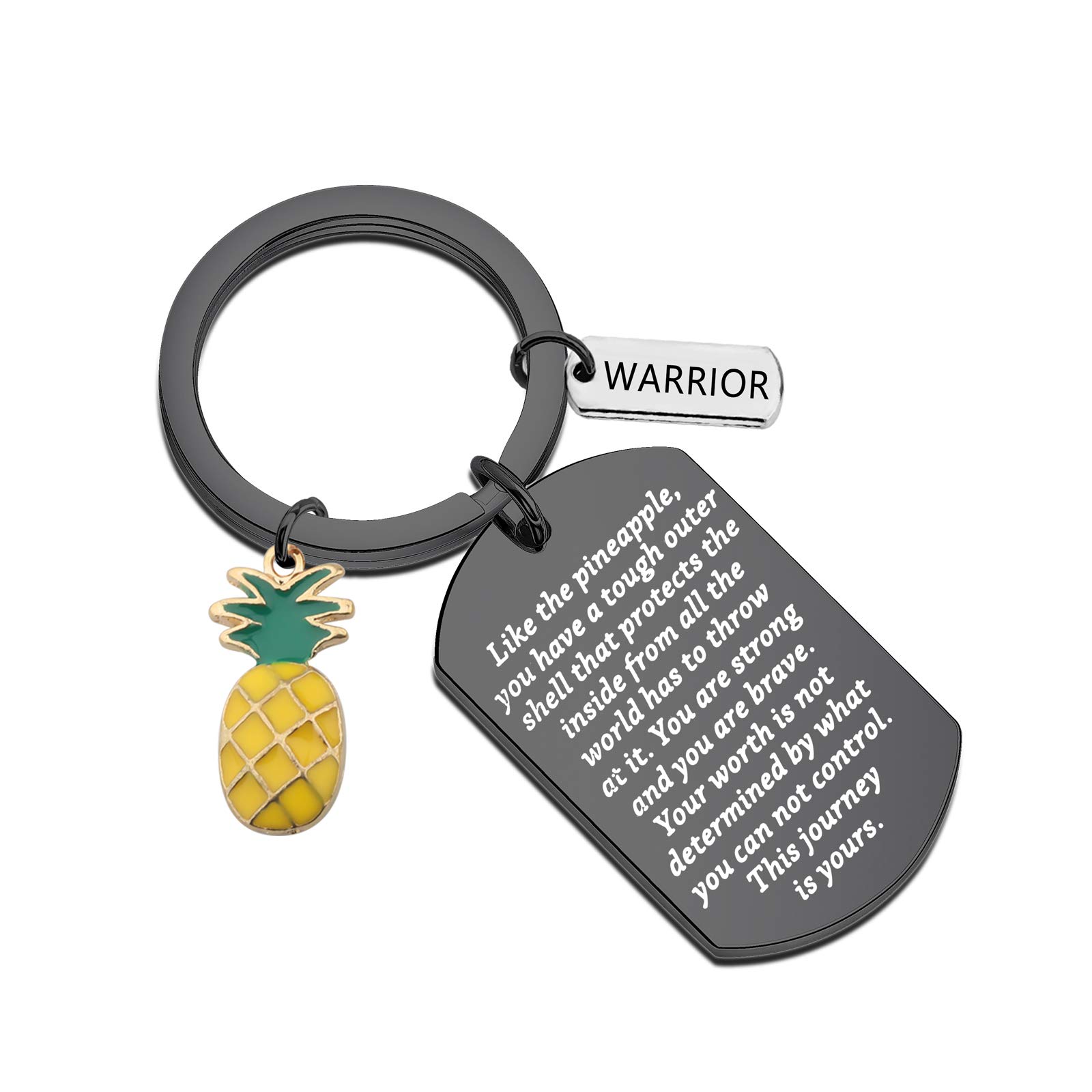 WSNANG IVF Pineapple Gift This IVF Journey Is Yours Keychain IVF Infertility Warrior Jewelry IVF Gift for Infertility Mom