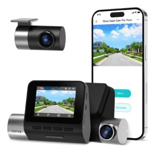 70mai True 2.7K 1944P Ultra Full HD Dash Cam Pro Plus+ A500S, Front and Rear, Built in WiFi GPS Smart Dash Camera for Cars, ADAS, Sony IMX335, 2'' IPS LCD Screen, WDR, Night Vision