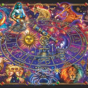 Ravensburger Zodiac 3000 Piece Jigsaw Puzzle - Enthralling Zodiac Illustration | Custom Blueboard | Perfect Interlocking Fit | Vibrant, Matte Finish | Ideal for Advanced Puzzle Enthusiasts