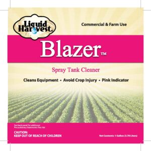 Liquid Harvest Blazer Spray Tank Cleaner, Gallon (128oz), for Cleaning All Chemical Solution Residue - Spray Tank Cleaner for Gardening and Lawn