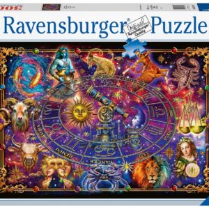 Ravensburger Zodiac 3000 Piece Jigsaw Puzzle - Enthralling Zodiac Illustration | Custom Blueboard | Perfect Interlocking Fit | Vibrant, Matte Finish | Ideal for Advanced Puzzle Enthusiasts