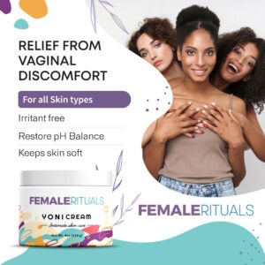 FEMALE RITUALS Vulva Moisturizing Cream - Clinically Tested Vaginal Moisturizer Cream for Dryness, Itching, Burning & Odor, Intimate Skin Care