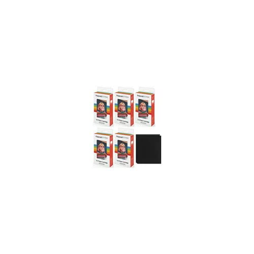 Polaroid Originals Hi-Print 2x3-Inch 20 Sheets Paper Cartridge (5-Pack) Bundle with IS-40 instax Album (6 Items) F