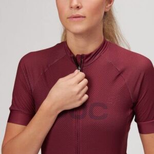 POC Essential Road Logo Jersey - Women's Propylene Red/Dark Propylene Red, Xl