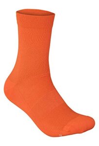 poc, fluo sock, fluorescent orange, med