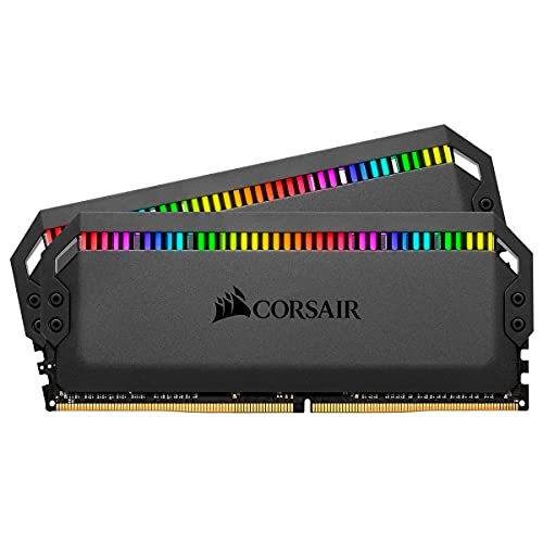 CORSAIR Dominator Platinum RGB 32GB (2x16GB) DDR4 3600 (PC4-28800) C18 1.35V AMD Optimized Memory- Black