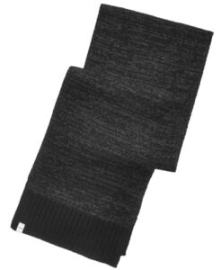 alfani mens knit reversible winter scarf black o/s