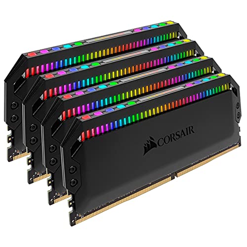 CORSAIR Dominator Platinum RGB 32GB (4x8GB) DDR4 3600 (PC4-28800) C18 1.35V Desktop Memory - Black