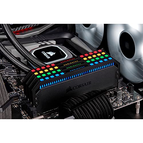 CORSAIR Dominator Platinum RGB 32GB (2x16GB) DDR4 3600 (PC4-28800) C18 1.35V AMD Optimized Memory- Black