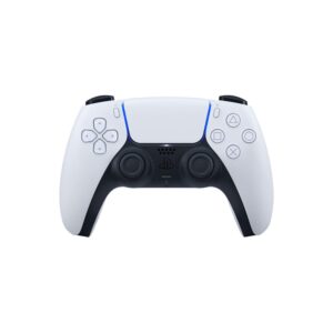 PlayStation 5 DualSense Wireless Controller (White) Bundle with 6Ave Microfiber Cleaning Cloth