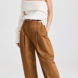 Madewell Women's Chunky Buckle Skinny Leather Belt, Desert Camel, Tan, S