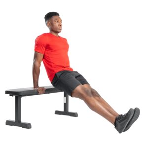 sunny health & fitness flat weight bench for workout, exercise and home gyms with 500 lb weight capacity - sf-bh620037