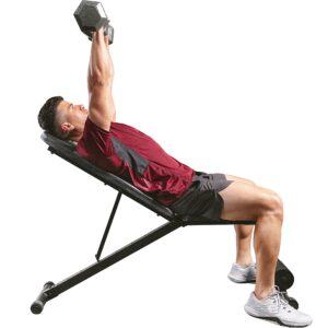 sunny health & fitness adjustable incline/decline weight bench - sf-bh620038