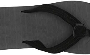 Quiksilver Men's Carver Suede 3 Point Flip Flop Athletic Sandal, Grey 1, 11