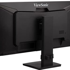 ViewSonic VA3456-MHDJ 34 Inch 21:9 UltraWide WQHD 1440p IPS Monitor with Ultra-Thin Bezels, Ergonomics Design, HDMI, and DisplayPort Inputs for Home and Office