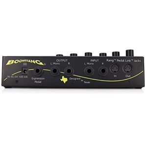 Guitar Looper Pedal BOOMERANG III OPEN BOX - Run 4 Separate Loops - Multi Effects Loop Pedal Station - Electric Guitar, Bass, Keyboard, DJ - Fits Small Guitar Pedal Board - Pro Loop Machine