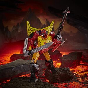 Transformers Toys Generations War for Cybertron: Kingdom Commander WFC-K29 Rodimus Prime with Trailer Action Figure, Kids Ages 8 and Up, 7.5-inch