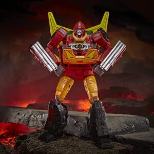 Transformers Toys Generations War for Cybertron: Kingdom Commander WFC-K29 Rodimus Prime with Trailer Action Figure, Kids Ages 8 and Up, 7.5-inch